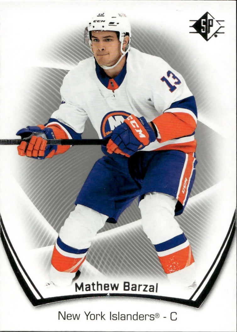 2021-22 Upper Deck SP Authentic Hockey - Base #71 Mathew Barzal - New York Islanders - A