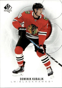 2020-21 Upper Deck Sp Authentic Hockey - Base #75 Dominik Kubalik - Chicago Blackhawks - A