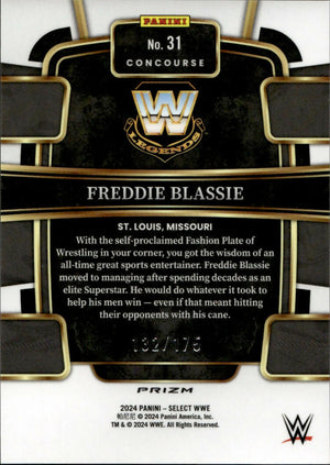 2024 Panini Select WWE - Concourse - Red Prizm :175 #31 Freddie Blassie - B