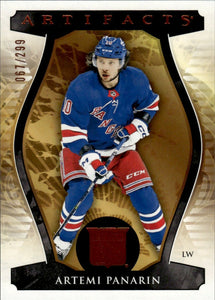 2021-22 Upper Deck Artifacts Hockey - Base - Bronze :299 #127 Artemi Panarin - New York Rangers - A