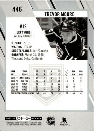 2023-24 Upper Deck O-Pee-Chee Hockey - Base #446 Trevor Moore - Los Angeles Kings - B