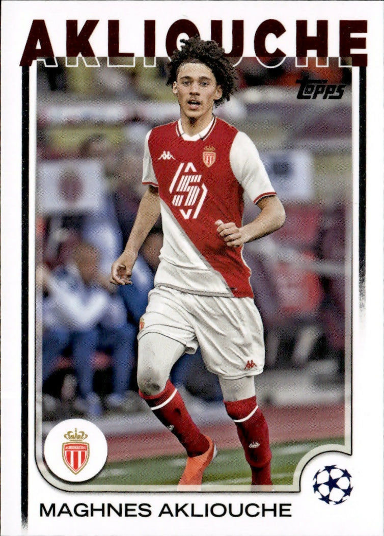 2024-25 Topps UEFA Club Competitions - Base #64 Maghnes Akliouche - AS Monaco - A