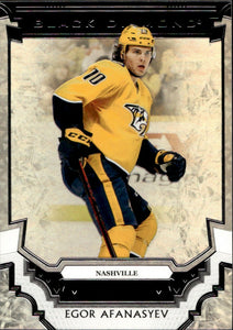2023-24 Upper Deck Black Diamond Hockey - Base :349 #BDB-EA Egor Afanasyev - Nashville Predators - A