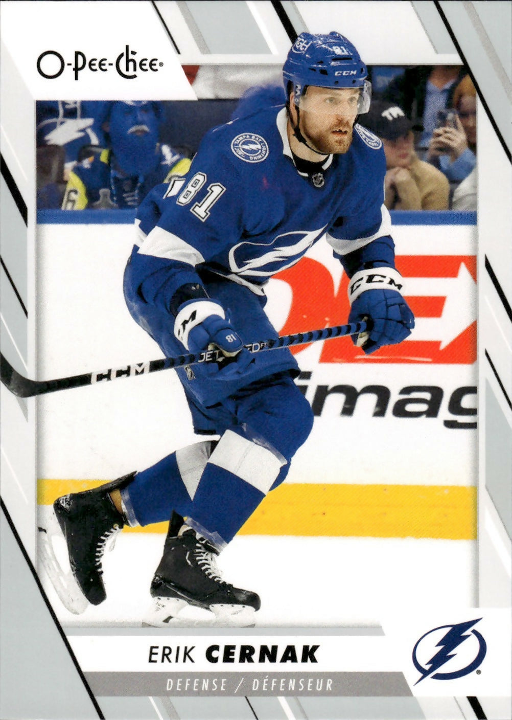 2023-24 Upper Deck O-Pee-Chee Hockey - Base #326 Erik Cernak - Tampa Bay Lightning