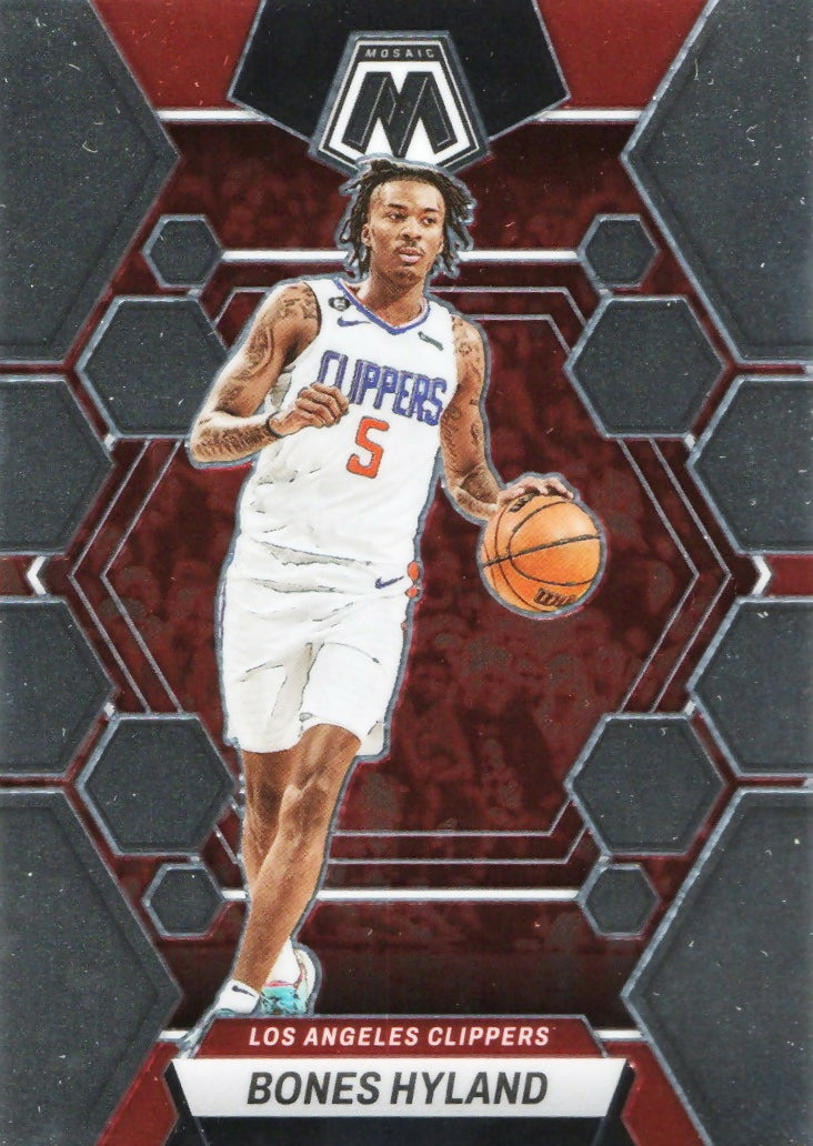 2022-23 Panini Mosaic Basketball - Base #51 Bones Hyland - Los Angeles Clippers - A