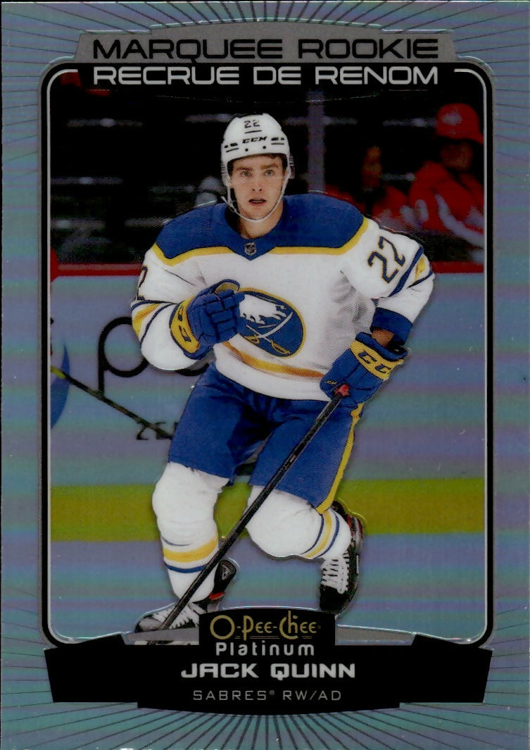 2022-23 Upper Deck O-Pee-Chee Platinum Hockey - Base - Marquee Rookie - Rainbow #201 Jack Quinn - Buffalo Sabres