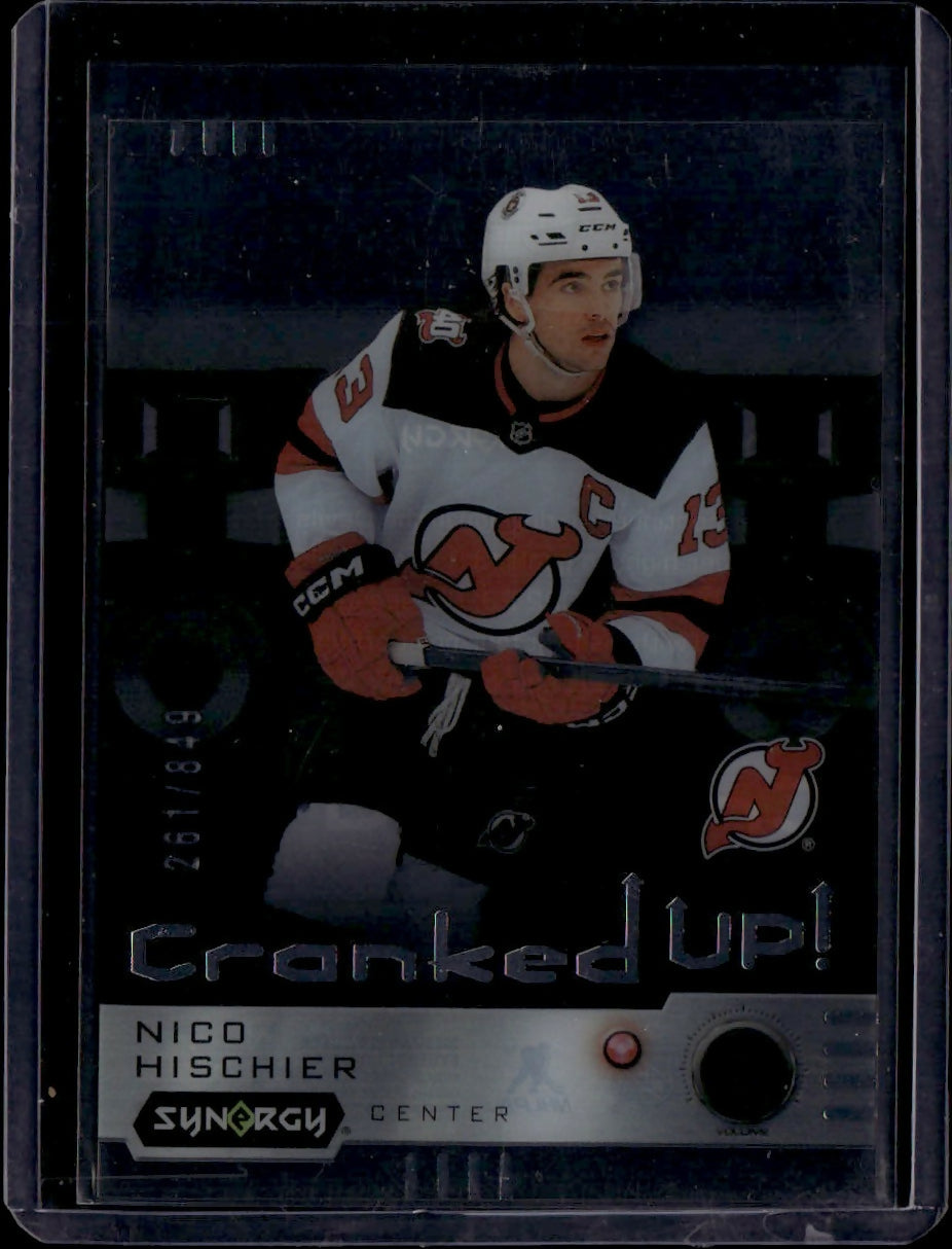 2023-24 Upper Deck Synergy Hockey - Cranked Up :849 #CR-NH Nico Hischier - New Jersey Devils - A