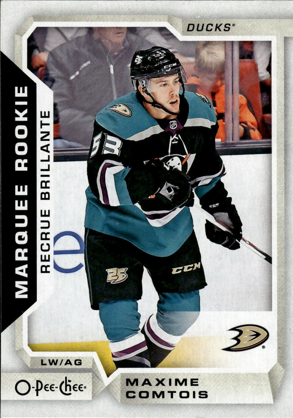 2018-19 O-Pee-Chee Hockey - Base - Marquee Rookie #622 Maxime Comtois - Anaheim Ducks