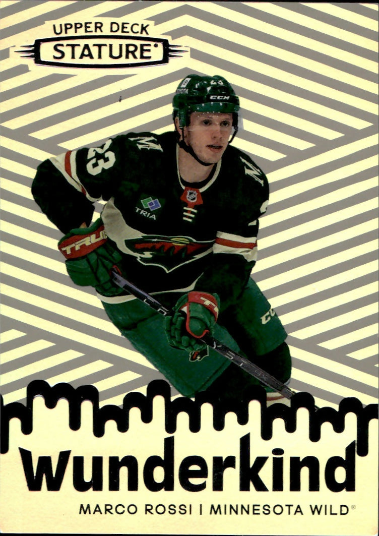 2022-23 Upper Deck Stature Hockey - Wonderkind #W-16 Marco Rossi - Minnesota Wild - A