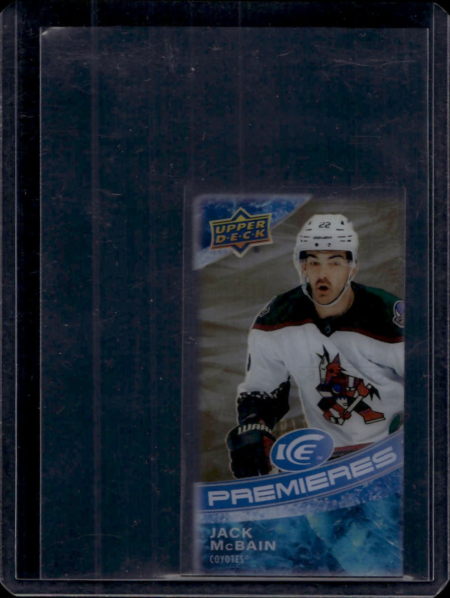 2022-23 Upper Deck Ice Hockey - Premiers - Mini :99 #MI-21 Jack McBain - Arizona Coyotes - A