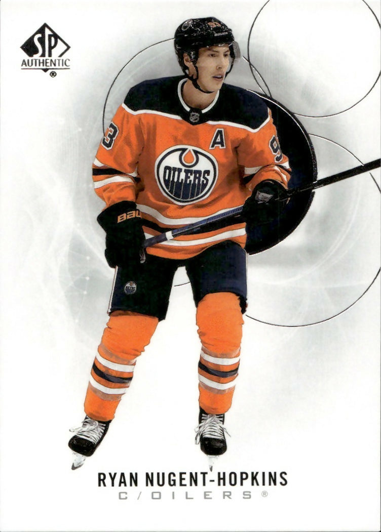 2020-21 Upper Deck Sp Authentic Hockey - Base #19 Ryan Nugest-Hopkins - Edmonton Oilers - A