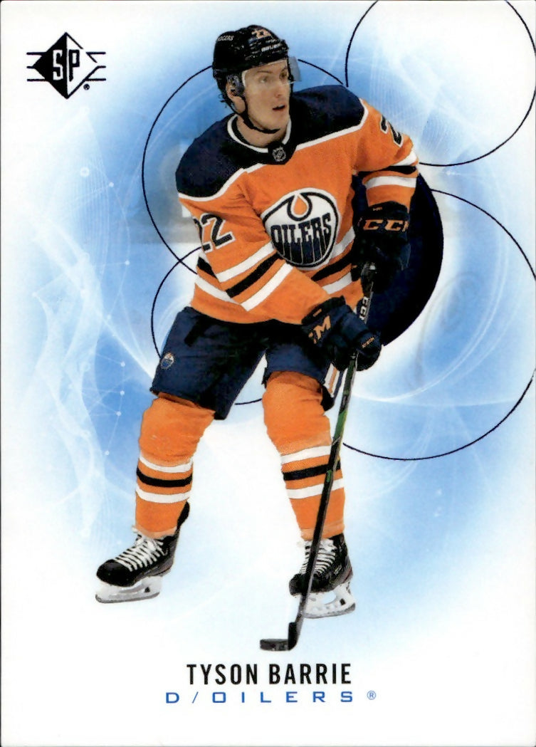 2020-21 Upper Deck SP Authentic Hockey - Base - Blue #13 Tyson Barrie - Edmonton Oilers - A