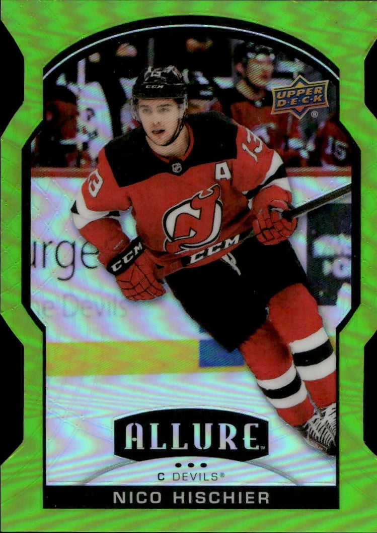 2020-21 Upper Deck Allure Hockey - Base - Green Quartz :99 #46 Nico Hischier - New Jersey Devils - A