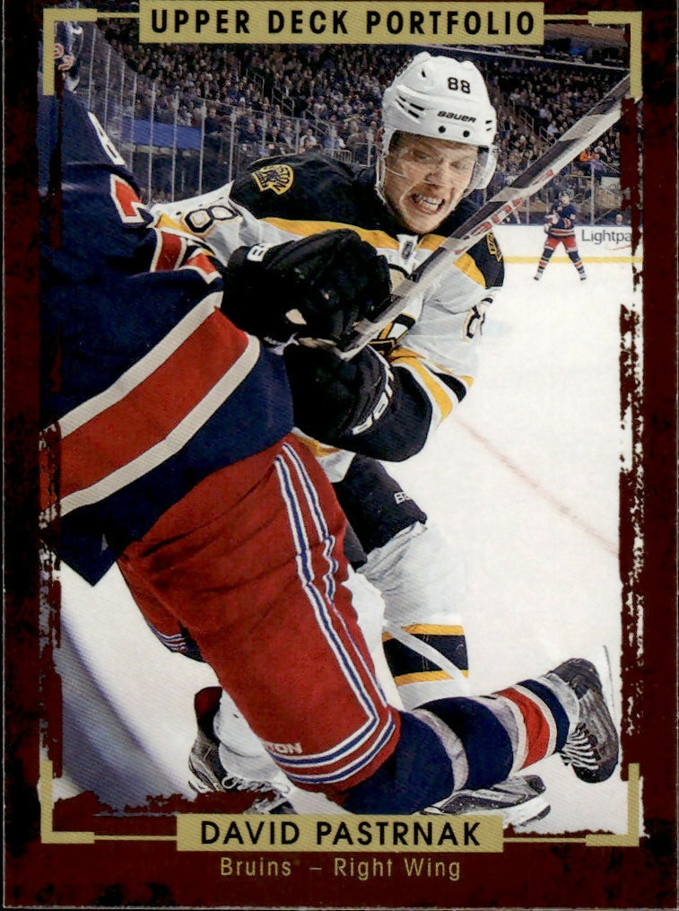 2015-16 Upper Deck Portfolio Hockey - Base #102 David Pastrnak - Boston Bruins