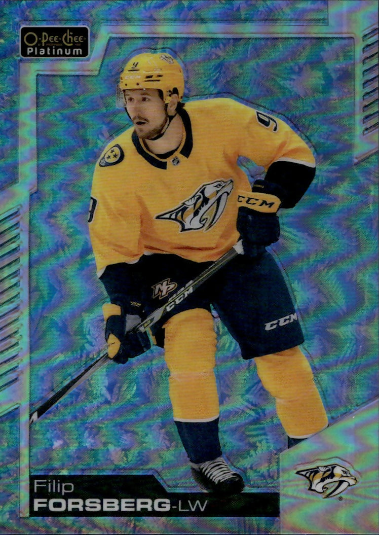 2020-21 Upper Deck O-Pee-Chee Platinum - Base - Arctic Freeze :99 #29 Filip Forsberg - Nashville Predators - A