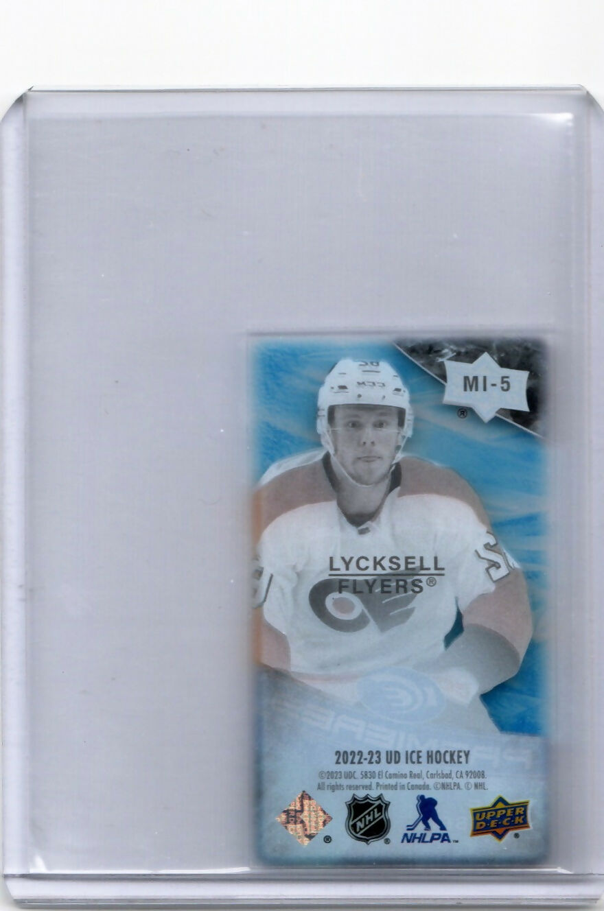 2022-23 Upper Deck Ice - Ice Premieres Minis #MI-5 Olle Lycksell - Philadelphia Flyers - B