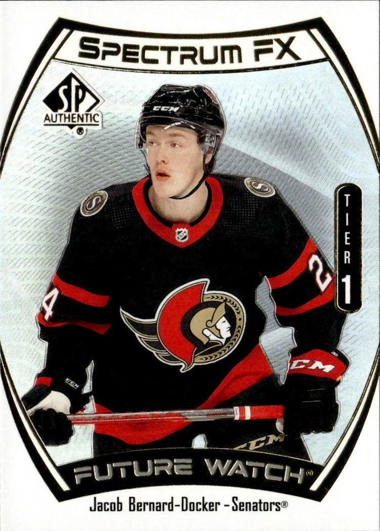 2021-22 Upper Deck SP Authentic Hockey - Spectrum F:X - Future Watch - Tier 1 #S-69 Jacob Bernard-Docker - Ottawa Senators - A