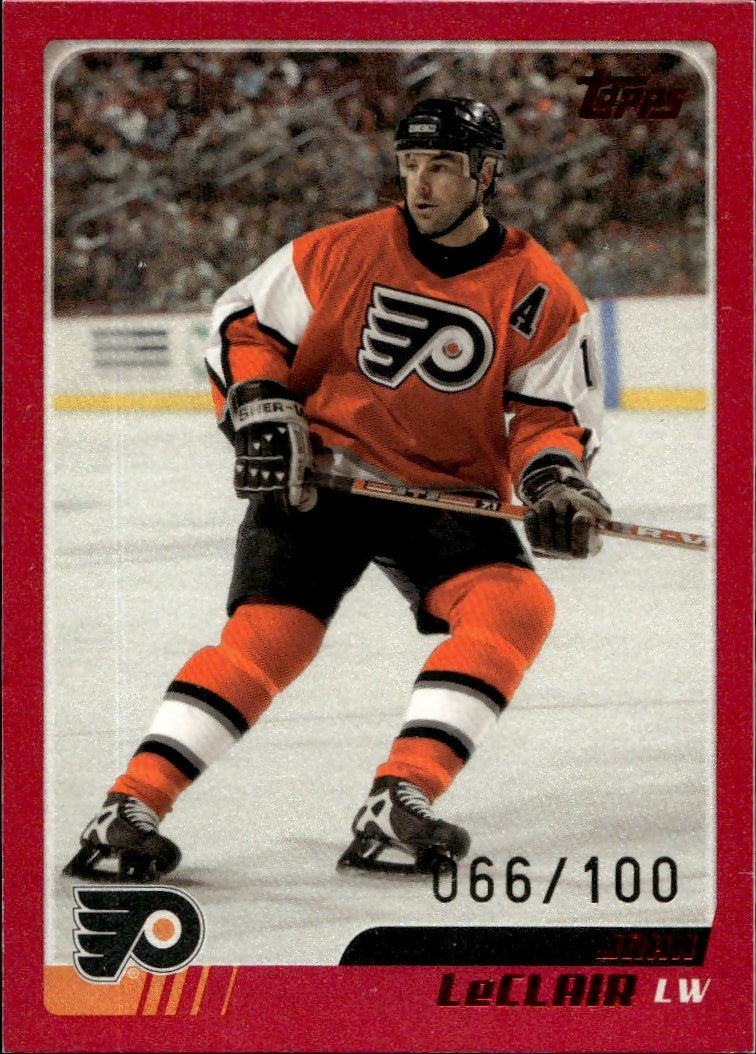 2003-04 O-Pee-Chee - Base - Red :100 #167 John LeClair - Philadelphia Flyers - A