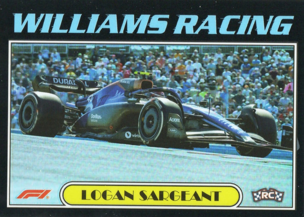 2023 Topps Chrome Formula 1 Autos of 1977 #AU77-LSI Logan Sargeant - Williams Racing - A