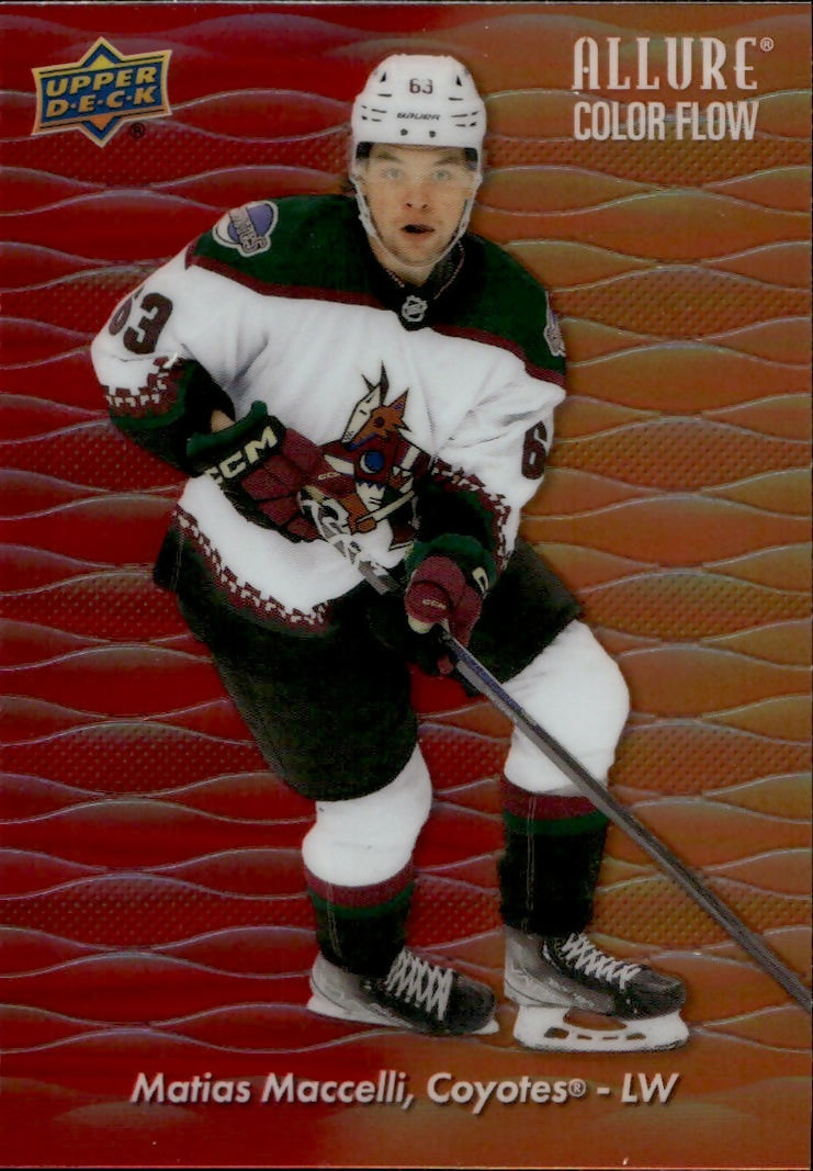 2023-24 Upper Deck Allure Hockey - Color Flow - Red-Orange Spectrum #CF-25 Matias Maccelli - Arizona Coyotes - A