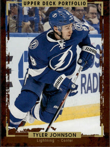 2015-16 Upper Deck Portfolio Hockey - Base #158 Tyler Johnson - Tampa Bay Lightning