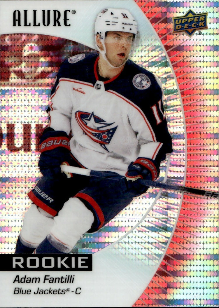 2023-24 Upper Deck Allure Hockey - Base - Red Rainbow #110 Adam Fantilli - Columbus Blue Jackets - A