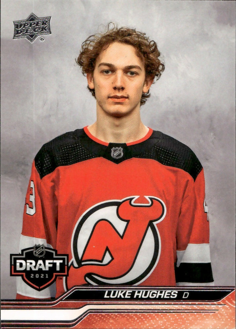 2023-24 Upper Deck Extended Series - Base - 1st Round Rookies #750 Luke Hughes - New Jersey Devils - A