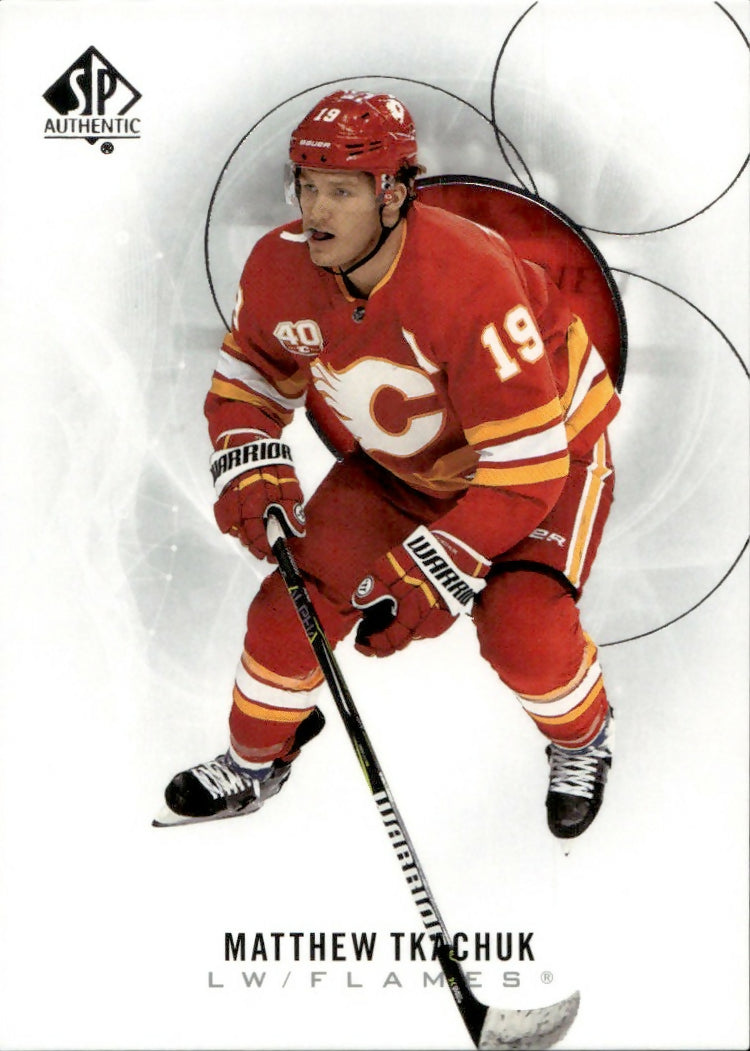 2020-21 Upper Deck Sp Authentic Hockey - Base #10 Matthew Tkachuk - Calgary Flames - A