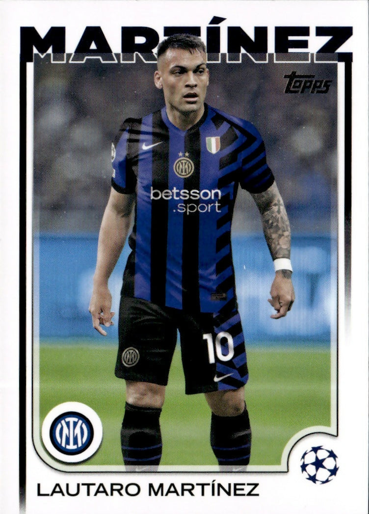 2024-25 Topps UEFA Club Competitions - Base #50 Lautaro Martinez - FC Internazionale Milano - A