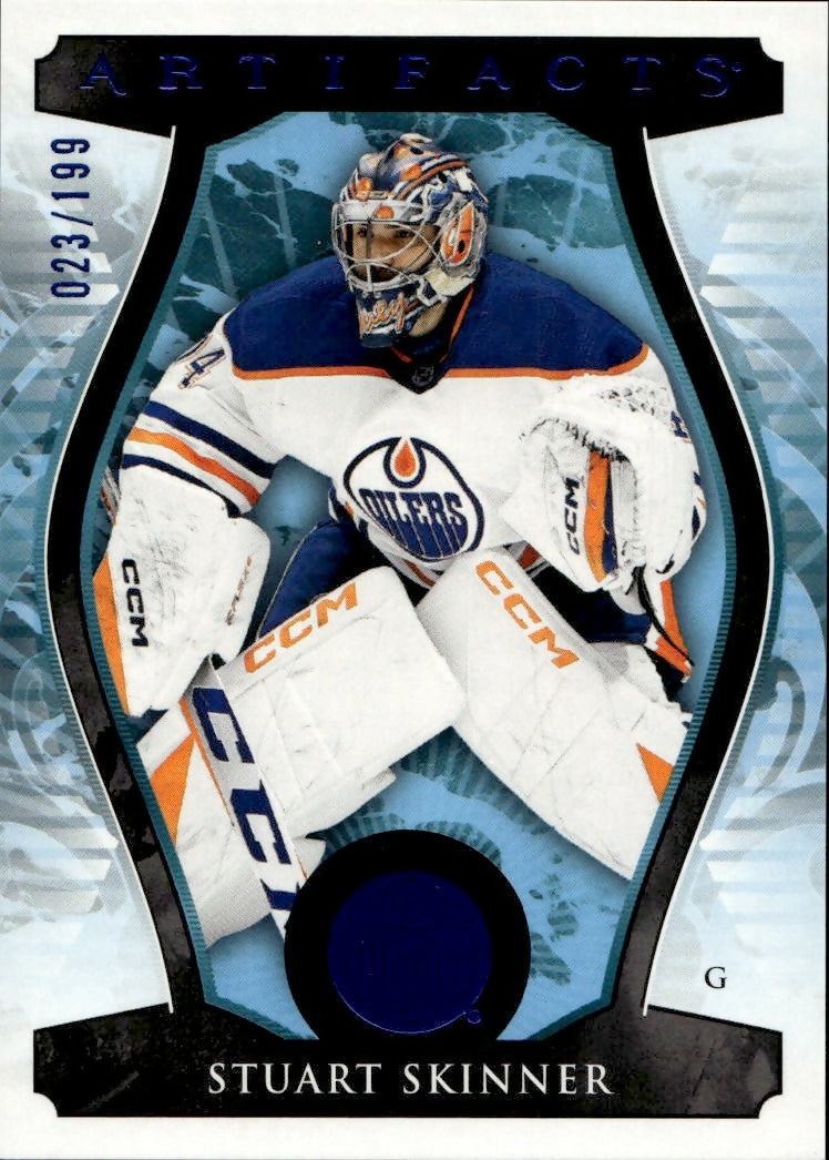 2023-24 Upper Deck Artifacts Hockey - Base - Royal Blue :199 #147 Stuart Skinner - Edmonton Oilers - A