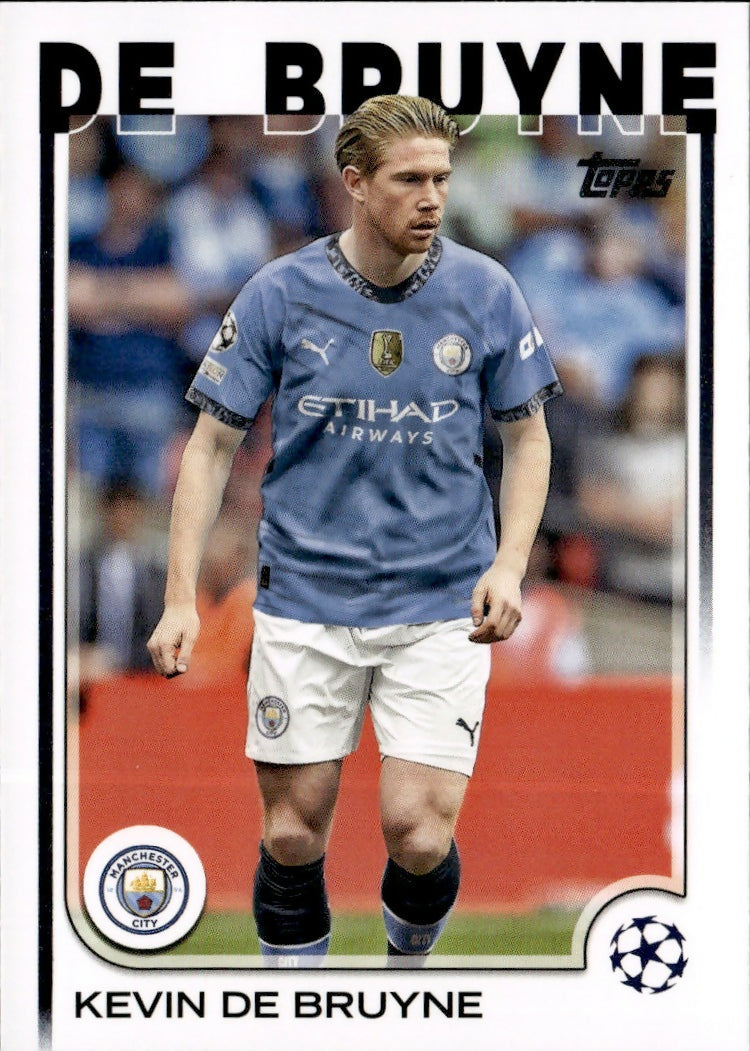 2024-25 Topps UEFA Club Competitions - Base #17 Kevin De Bruyne - Manchester City - A