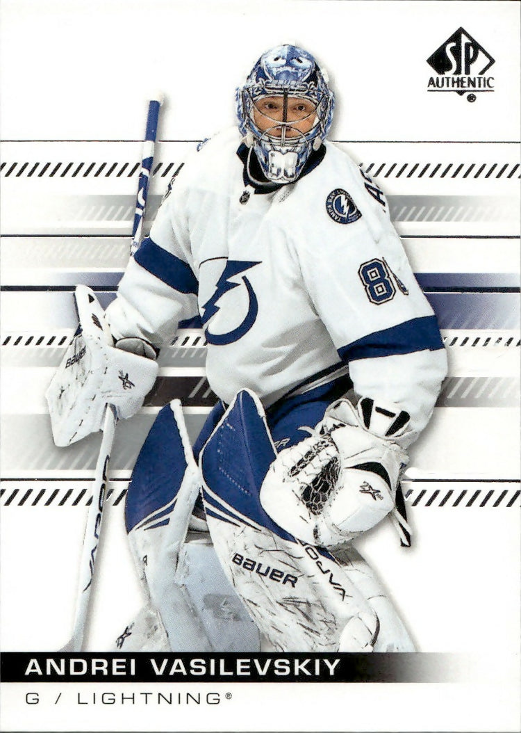 2019-20 Upper Deck Sp Authentic Hockey - Base #75 Andrei Vasilevskiy - Tampa Bay Lightning