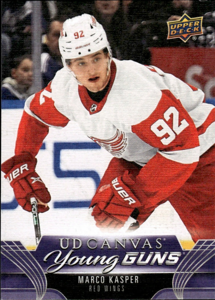 2023-24 Upper Deck Series 2 Hockey - UD Canvas - Young Guns #C118 Marco Kasper - Detroit Red Wings - A