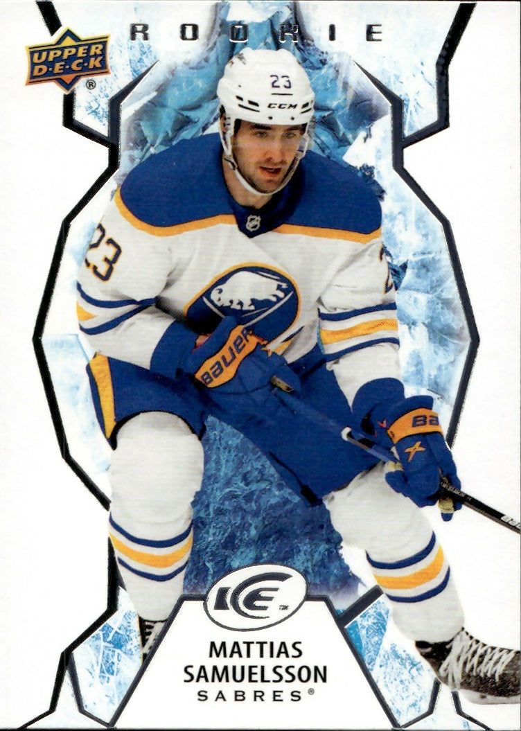 2021-22 Upper Deck Ice Hockey - Base - Rookie #119 Mattias Samuelsson - Buffalo Sabres - A