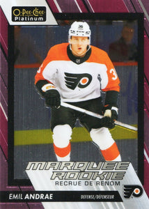 2023-24 Upper Deck O-Pee Chee Platinum Hockey - Base - Marquee Rookie - Matte Pink #253 Emil Andrae - Philadelphia Flyers - A