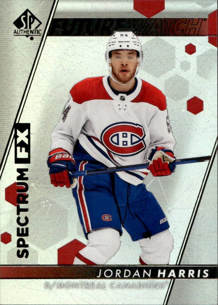 2022-23 Upper Deck SP Authentic Hockey - Spectrum FX - Future Watch #S-62 Jordan Harris - Montreal Canadiens - A