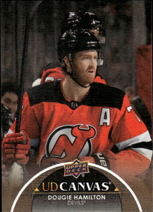 2021-22 Upper Deck Extended Series Hockey - UD Canvas #C318 Dougie Hamilton - New Jersey Devils