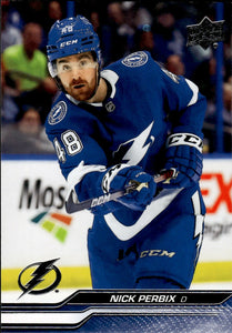 2023-24 Upper Deck Series 2 Hockey - Base #417 Nick Perbix - Tampa Bay Lightning