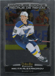 2022-23 Upper Deck O-Pee-Chee Platinum Hockey - Base - Marquee Rookie #264 Nikita Alexandrov - St. Louis Blues