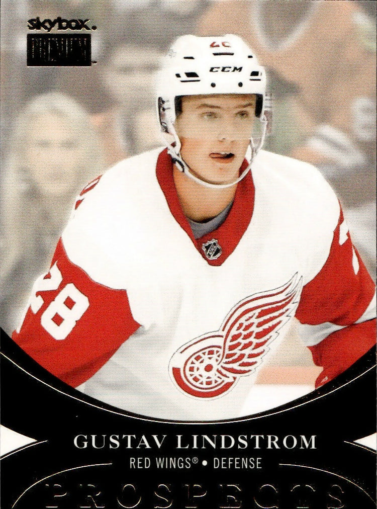 2020-21 Upper Deck Skybox Metal Universe - Premium Prospects #PP-34 Gustav Lindstrom - Detroit Red Wings - A