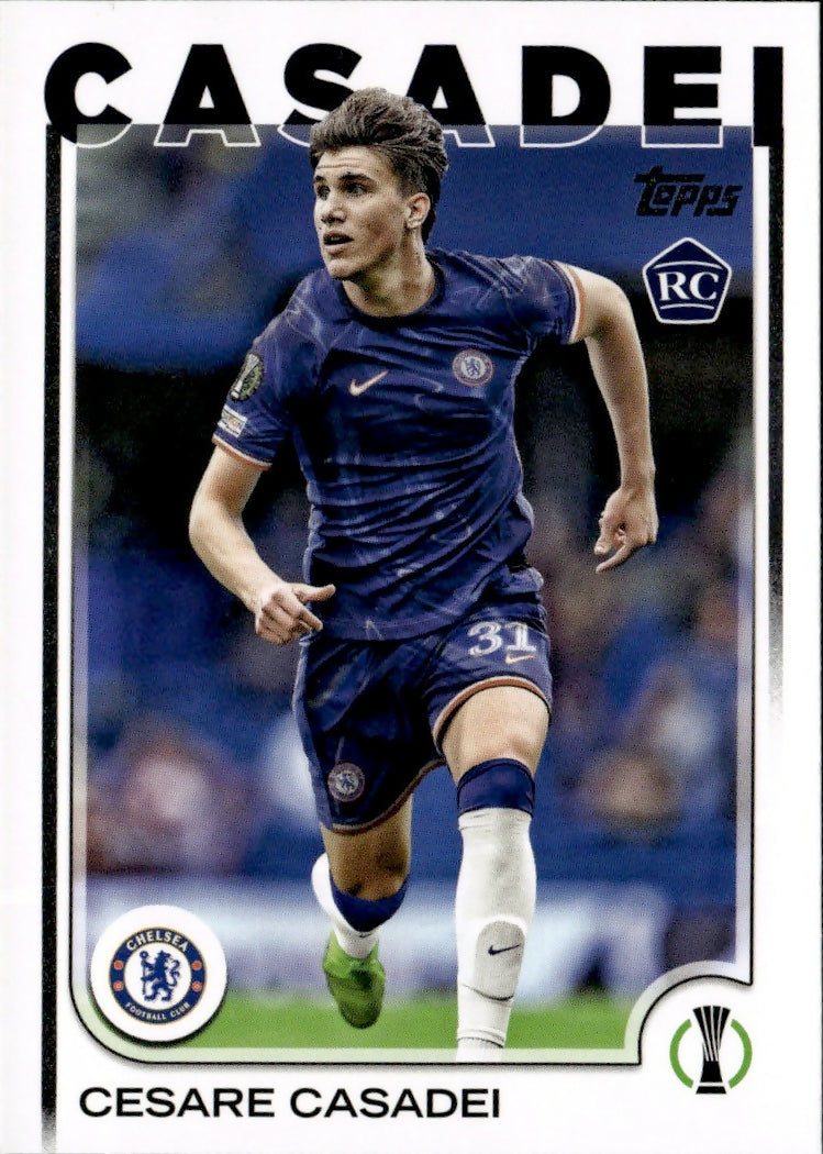 2024-25 Topps UEFA Club Competitions - Base #136 Cesare Casadei - Chelsea FC - A
