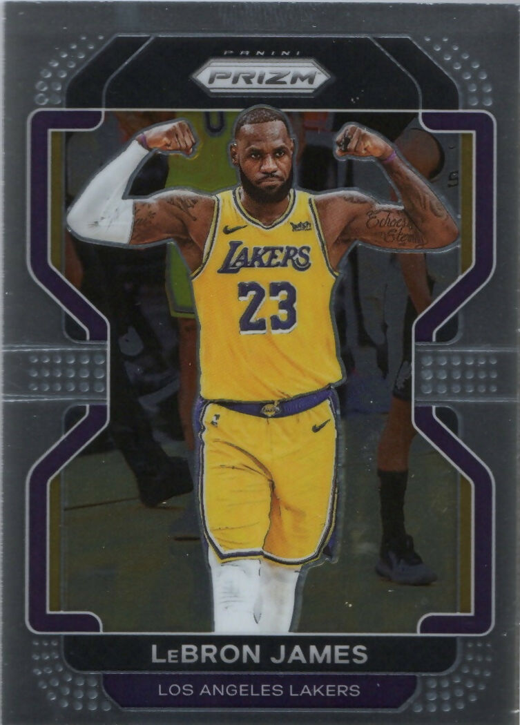 2021-22 Panini Prizm Basketball - Base # 91 LeBron James - Los Angeles Lakers