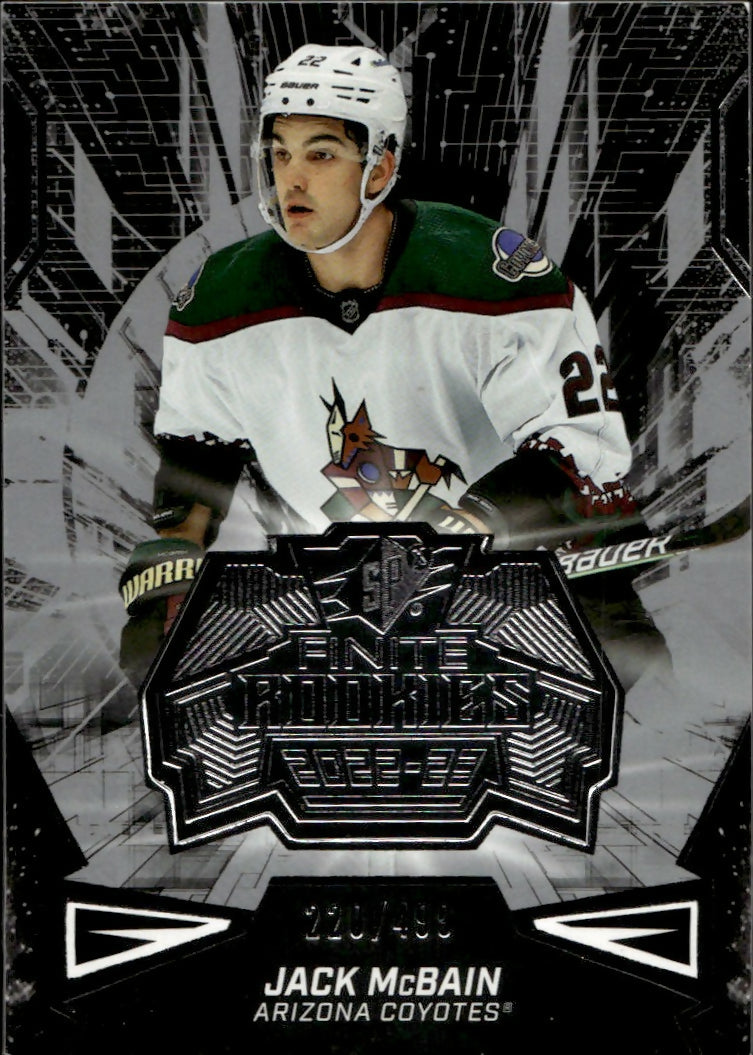 2022-23 Upper Deck SPX Hockey - Finite Rookies :499 #F-33 Jack McBain - Arizona Coyotes - A