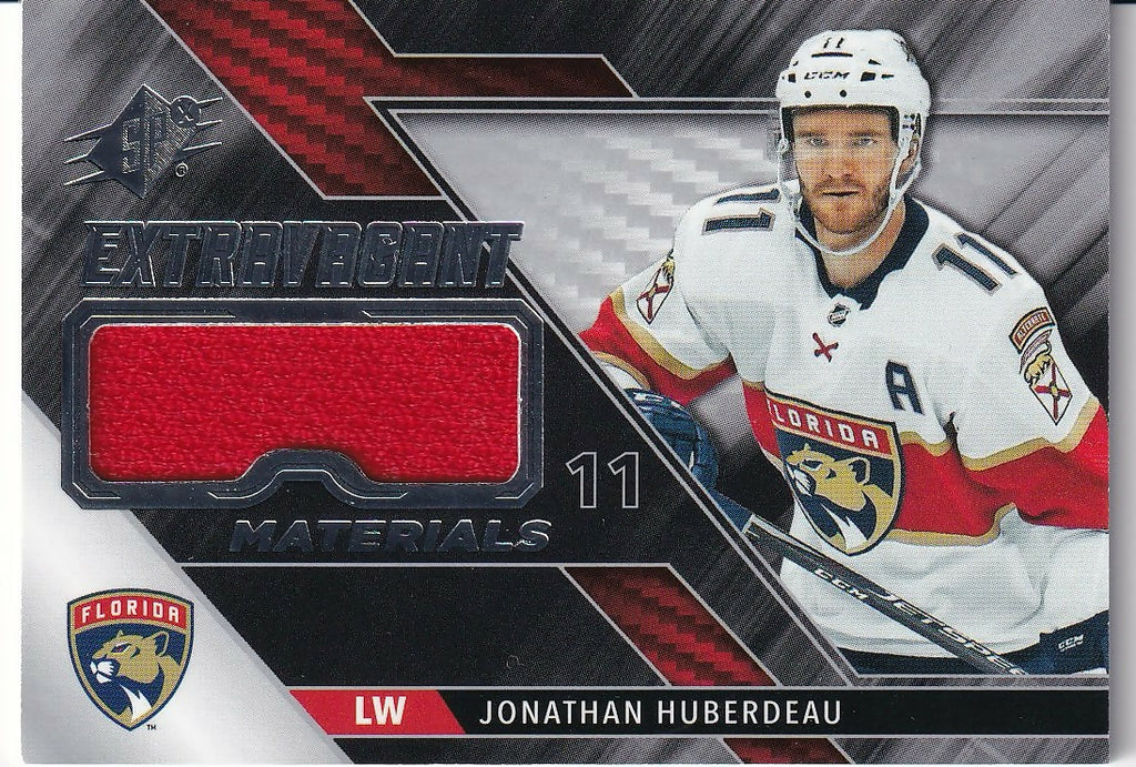 2019-20 SPx Extravagant Materials Patch #EX-HU Jonathan Huberdeau Florida Panthers