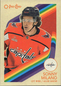 2023-24 Upper Deck O-Pee-Chee Hockey - Base - Retro #386 Sonny Milano - Washington Capitals - A