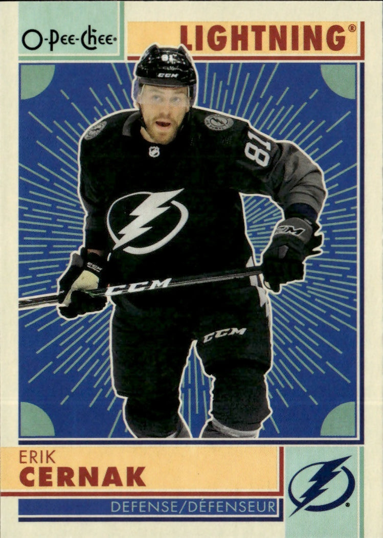 2022-23 Upper Deck O-Pee-Chee - Retro #275 Erik Cernak - Tampa Bay Lightning - A