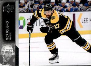 2021-22 Upper Deck Extended Series Hockey - Base #512 Nick Foligno - Boston Bruins - A