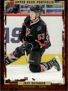 2015-16 Upper Deck Portfolio Hockey - Base #156 Jeff Skinner - Carolina Hurricanes