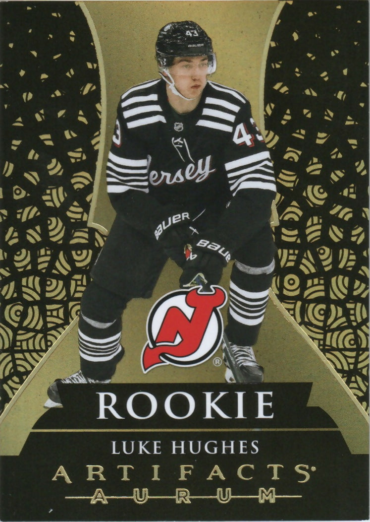 2023-24 Upper Deck Artifacts Hockey - Aurum - Rookie #A-37 Luke Hughes - New Jersey Devils