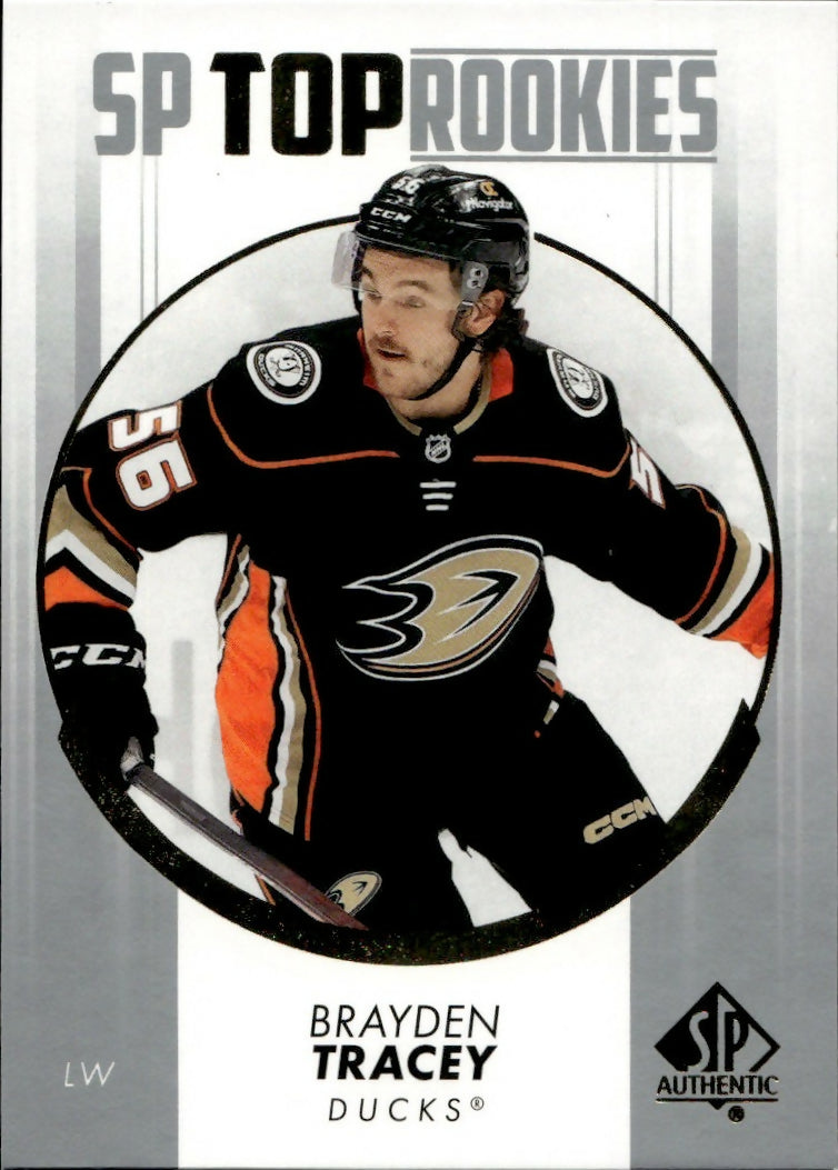 2022-23 Upper Deck SP Authentic Hockey - Top Rookies #TR-26 Brayden Tracey - Anaheim Ducks - A